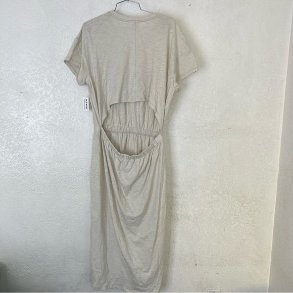 Old Navy Cream Midi Dress - Picture 3 of 6